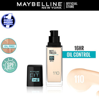 Maybelline New York Fit Me Matte & Poreless Liquid Foundation ( Glass )