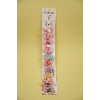 Penguins Girls Bow & Butterfly Hair Ties Pack Of 20