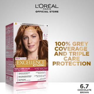 L'Oréal Paris Excellence Creme - 6.7 Chocolate Brown Hair Color