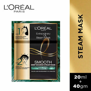 Loreal Paris Extraordinary Oil Smooth Steam Mask 20ml + 40g