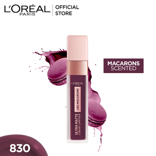 Loreal Paris Infaillible Les Macarons Matte Liquid Lipstick-830 Blackcurrant Crush