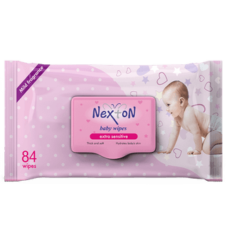 Nexton Baby Wipes Extra Sensitive Alcohol Free 84 PCS Pack