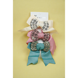 Penguins Baby Girl Stylish Bow Hair Clips 3 Pcs Set