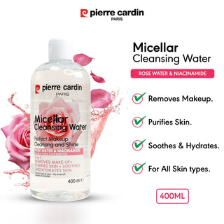 Cleansing Micellar Water 400ml - With Rose Water And Niacinamide