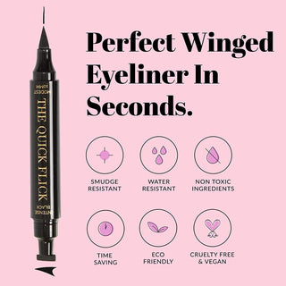 The Quick Flick 2 Winged Eyeliners Stamp - Intense Black